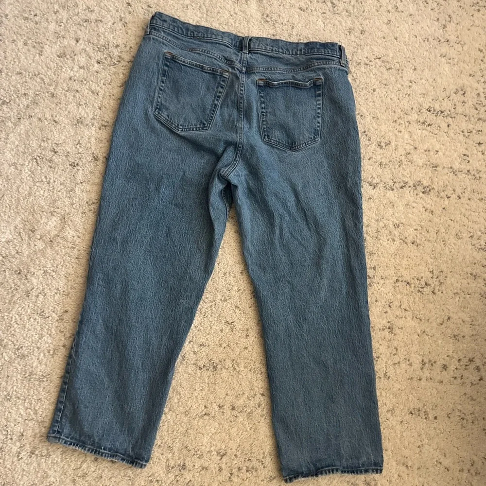 Abercrombie & Fitch Curve Love Low Rise Baggy Jean Medium Wash Size 16 Plus Size